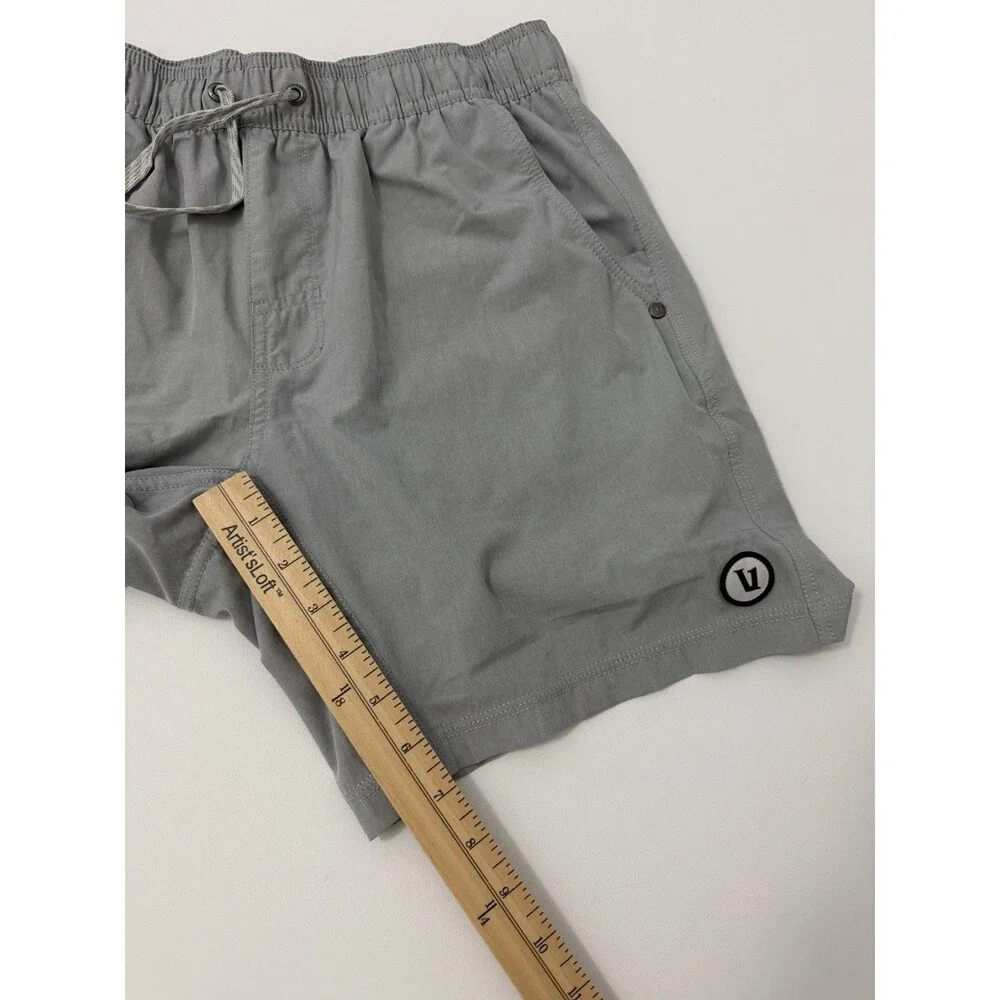 Vuori Kore Lined Shorts Mens Small Gray Athletic Running Training Gym Lounge